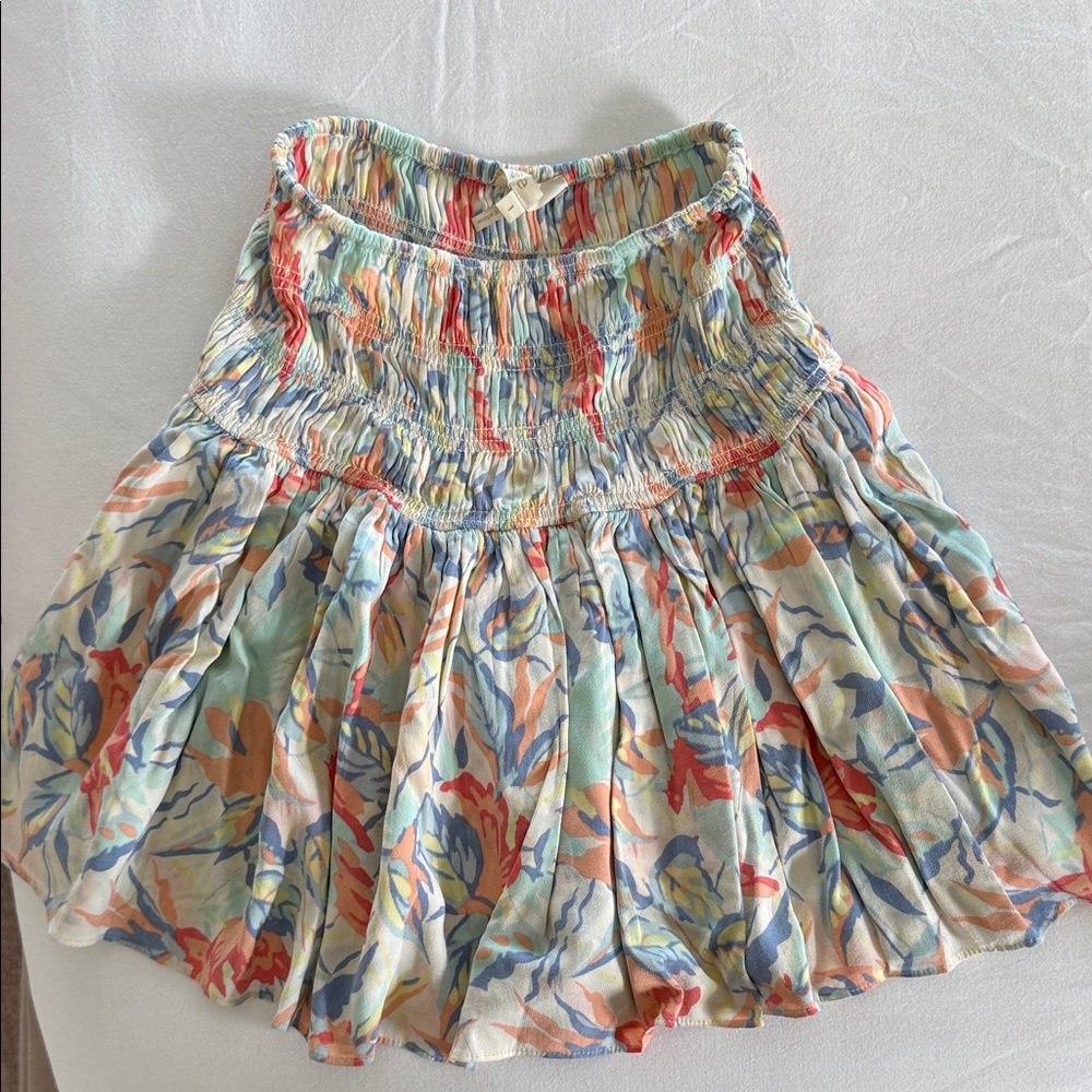 Maje Multicolor Floral A-Line Skirt